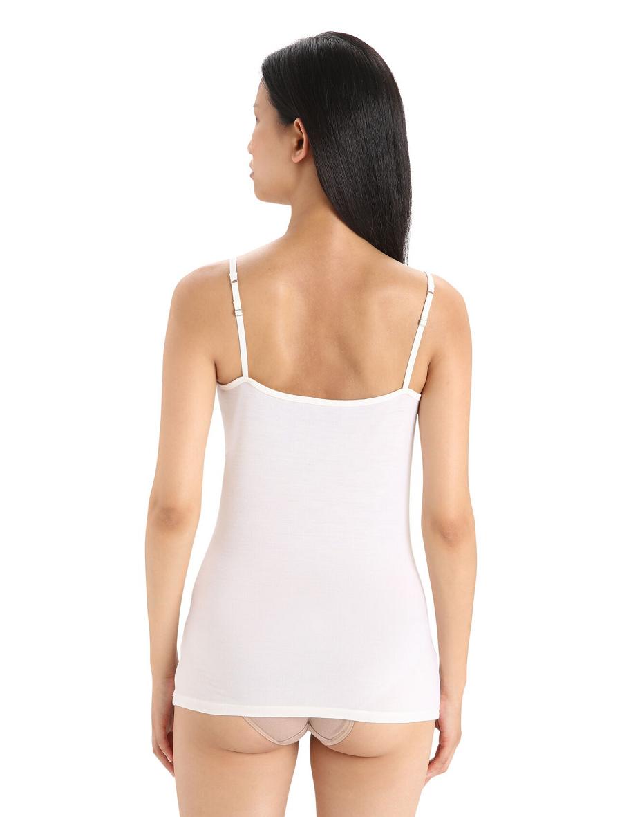 Sous Vêtement Icebreaker Merino Siren Cami Singlet Femme Blanche | FR 1698ILHS